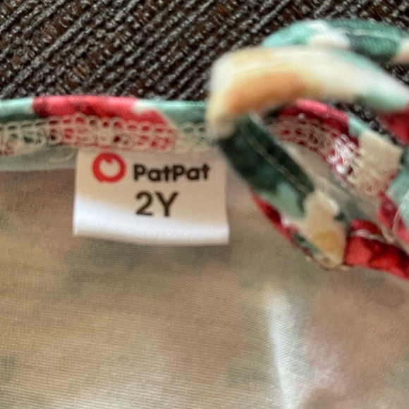 Floral Print Ruched Side Slip Dress 2Y Toddler - Picture 2 of 3